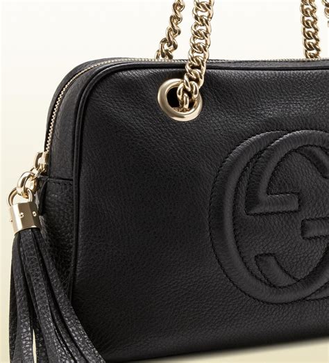 blsck gucci bag|gucci shoulder bag 2022.